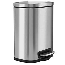 1.32 Gallon Stainless Steel Fire Rated Step Trash Can HLSS01RFR