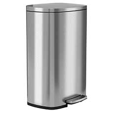 13.2 Gallon Stainless Steel Fire Rated Step Trash Can HLSS13RFR