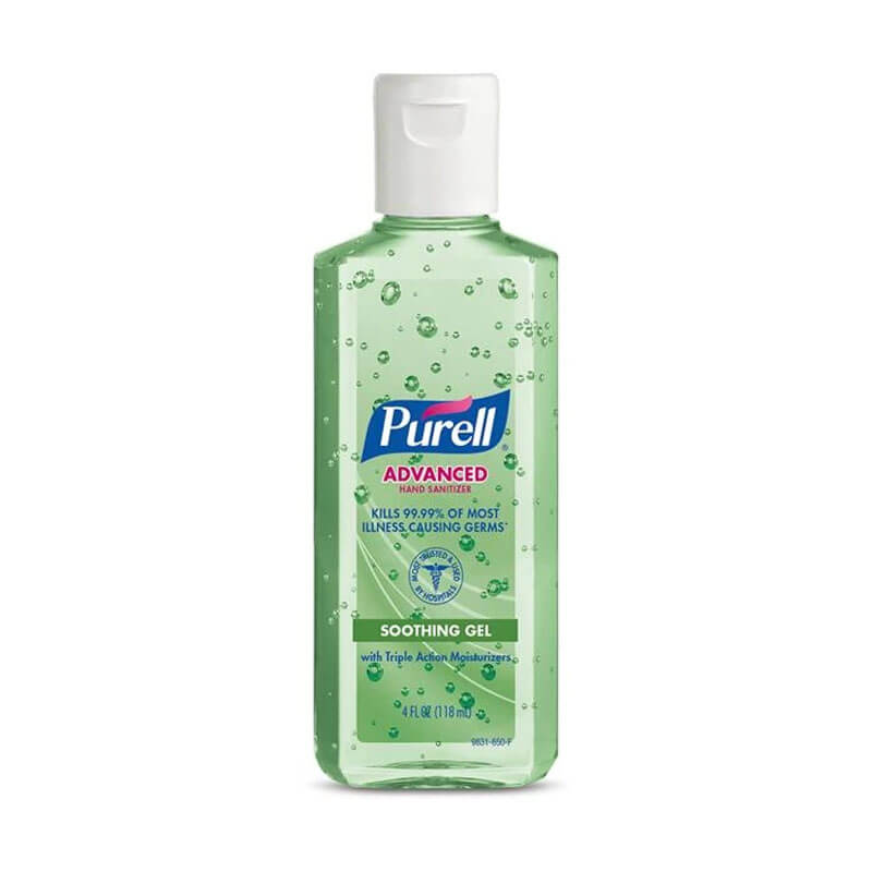 Purell Hand Sanitizing Gel W Aloe 24 4 Oz Flip Cap Bottles Unoclean