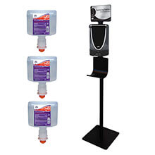 Hand Sanitizer Stand - Germ Preventative Complete Kit