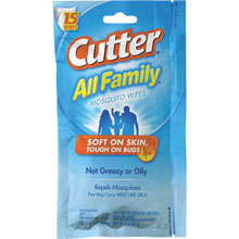 Cutter All Family Insect Repellent Wipes 766313