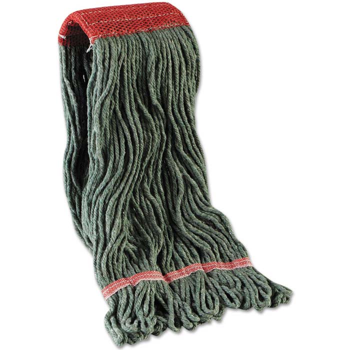 Mop Head, Premium Standard Head, Cotton/Rayon Fiber, Large, Blue UnoClean