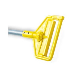 Rubbermaid [H126] Invader® Side Gate Wet Mop Handle - Plastic Yellow Head - 60