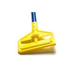Rubbermaid [H146-BLU] Invader® Side Gate Wet Mop Handle - Plastic Yellow Head - 60