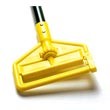 Rubbermaid [H146-GRE] Invader® Side Gate Wet Mop Handle - Plastic Yellow Head - 60" Green Fiberglass Handle