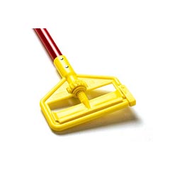 Rubbermaid [H146-RED] Invader® Side Gate Wet Mop Handle - Plastic Yellow Head - 60