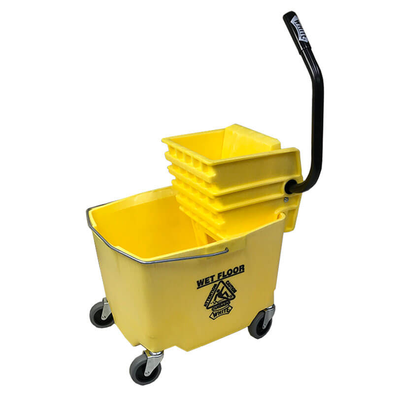 16L  Yellow Mop Wringer Bucket  NEW 29QT 