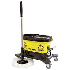 BISSELL Commercial CycloMop CM500D Commercial Spin Mop System with Dolly CM500D-GRN