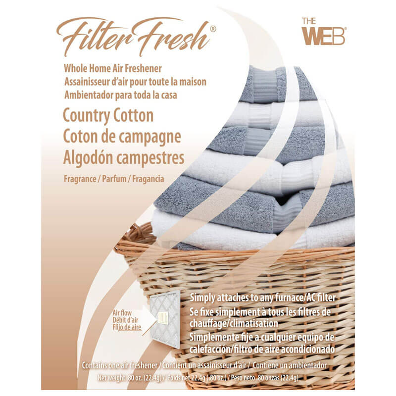 FilterFresh Country Cotton Fragrance Air Freshener Pad UnoClean