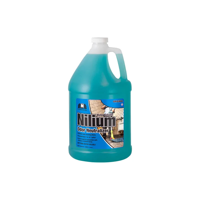 Nilodor 128-WSO Nilium Water Soluble Deodorizer Concentrate - Original Fragrance - (4) 1 Gallon Bottles NIL-128WSO
