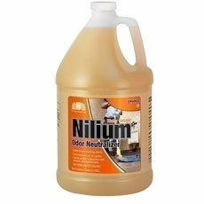 Nilodor 128-WSR Nilium Water Soluble Deodorizer Concentrate - Orange Fragrance - (4) 1 Gallon Bottles NIL-128WSR