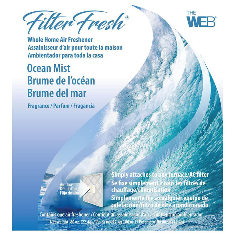 Ocean Mist Scented Furnace Air Freshener Pad UnoClean