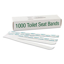Sani/Shield Printed Toilet Seat Bands - 16" W x 1.5" D - 1000 Pack BGC300591                                         
