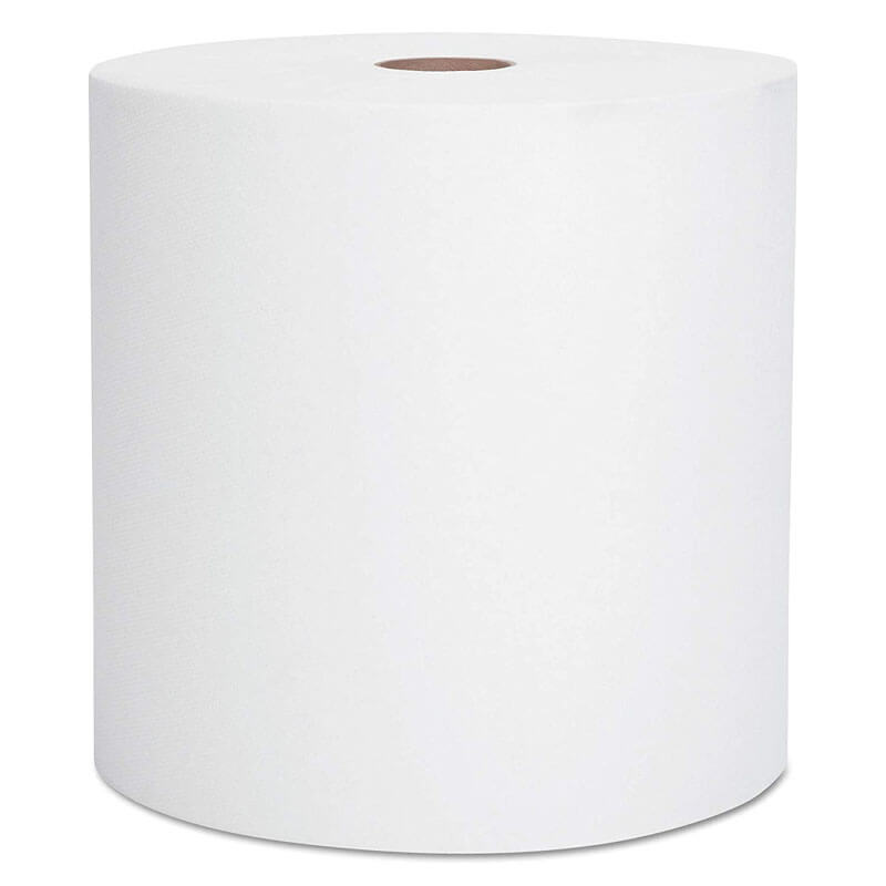 Scott 1-Ply Nonperforated Roll Towels - 1,000 Feet per Roll - White Paper