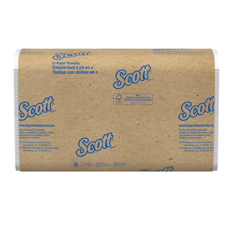 Scott C-Fold Paper Towels, White - 10.13
