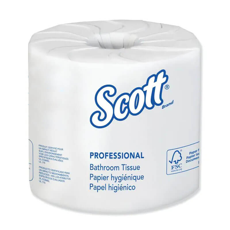 Scott Recycled Fiber Bathroom Tissue - 2-Ply