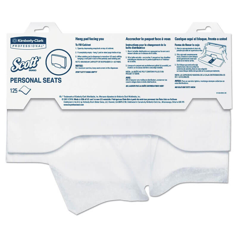 Kimberly Clark [07410] Scott® Personal Toilet Seat Covers - 1-ply - 15