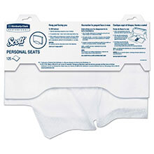 Kimberly Clark [07410] Scott® Personal Toilet Seat Covers - 1-ply - 15" x 18" - (24) 125 Packs