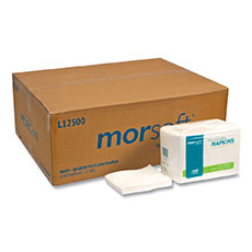 Morcon MorSoft 1/4 Fold Lunch Napkins, 1-Ply, White, 6,000/Carton MOR1250
