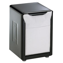 Tabletop Napkin Dispenser, Low Fold, Black