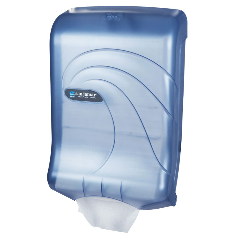 San Jamar Large Capacity Ultrafold Multi/C-Fold Towel Dispenser, Blue  