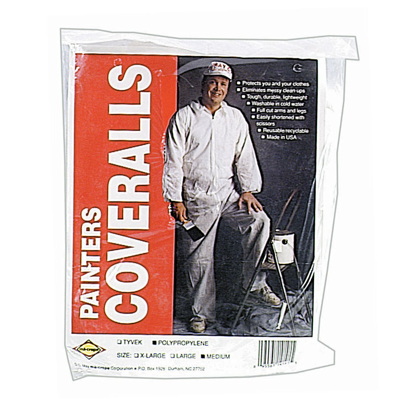 Painter's Disposable Poly Coveralls - Medium