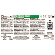 Stearns Quart'r Packs ST-680 Extra Strength Cleaner - Label