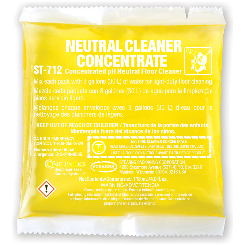 Stearns One Packs Neutral Cleaner Concentrate - (36) 4 fl. oz. Packets