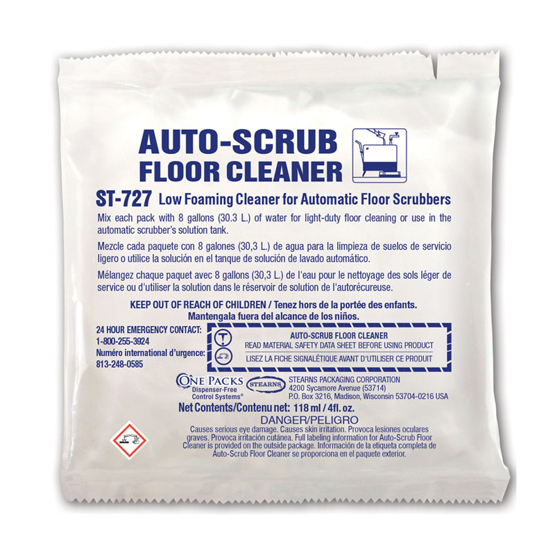 Stearns One Packs Auto-Scrub Floor Cleaner - (36) 4 fl. oz. Packets