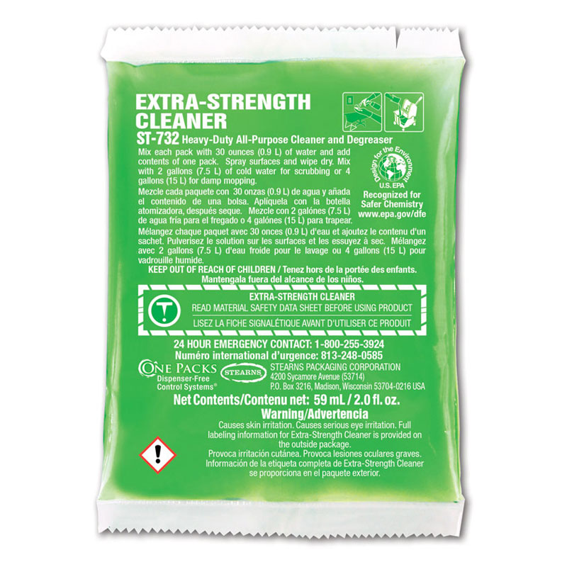 ST-732 Extra-Strength Cleaner - (72) 2 fl. oz. Packets