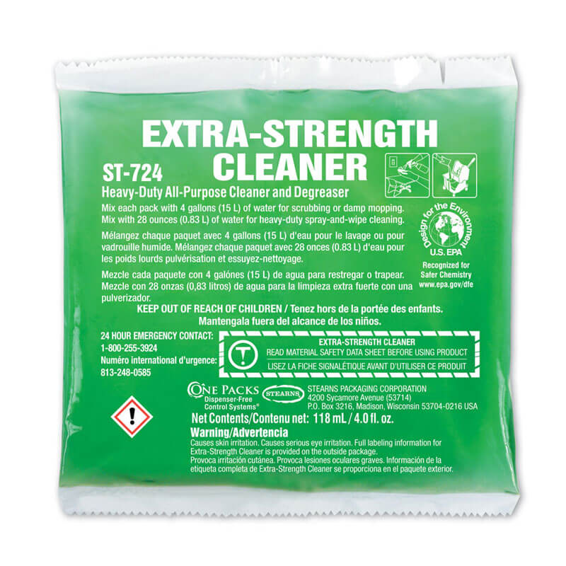 Stearns One Packs Extra-Strength Cleaner - (36) 4 fl. oz. Packets