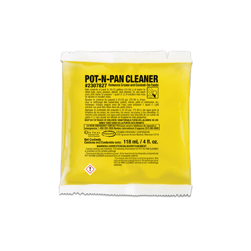 Stearns One Packs Pot 'N' Pan Cleaner - (100) 1.5 fl. oz. Packets