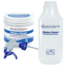 Stearns Quart'r Packs Window Cleaner w/ Spray Bottle - (1) 80 x 1.5g