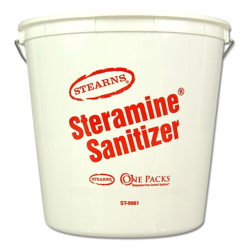 Stearns ST9961 Steramine Sanitizer / Disinfectant 5 Qt. Bucket Stearns Spray Bottles