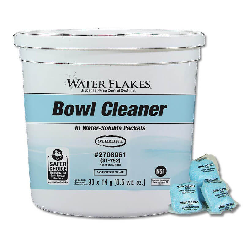Stearns Water Flakes Toilet Bowl Cleaner - (2) 90 x 0.5 wt. oz. Pails