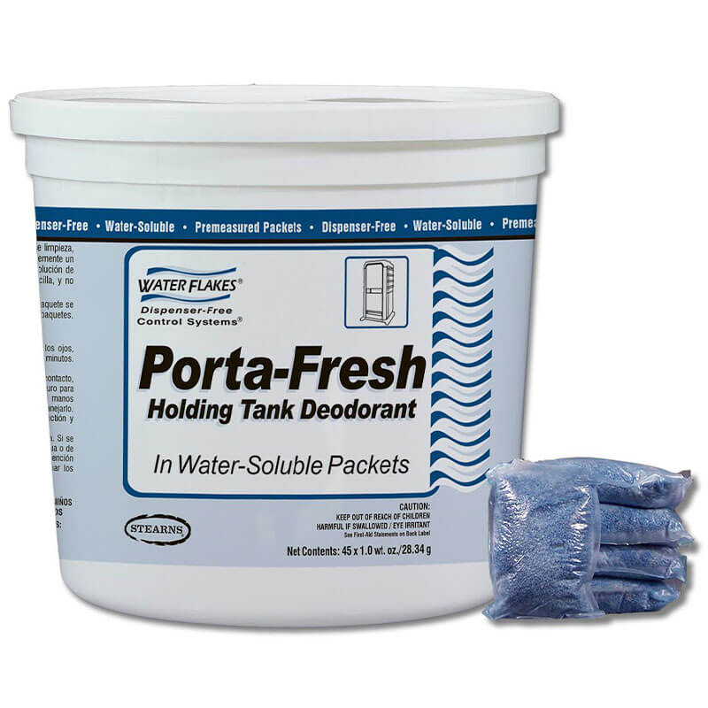 Stearns Water Flakes Porta-Fresh Holding Tank Deodorant - (2) 90 x 0.5 wt. oz. Pails