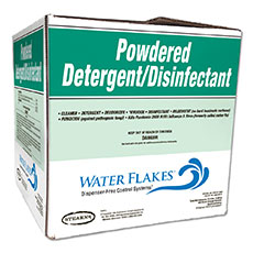 Stearns Water Flakes Powdered Detergent/Disinfectant - (1) 400 x 0.5 wt. oz. Tub
