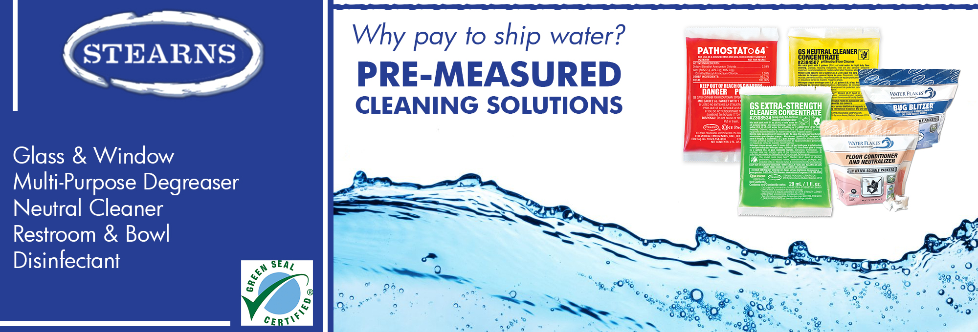 Premeasured Cleaning by Stearns