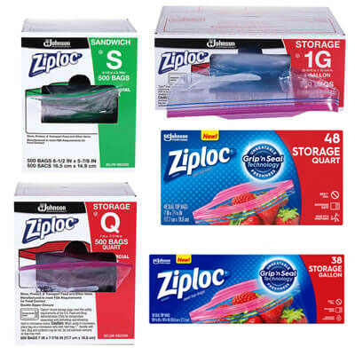 Ziploc Brand Storage Bags