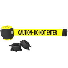 Caution - Do Not Enter Magnetic Wall Mount Banner - 30' Retractable Belt