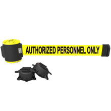 Authorized Personnel Only Magnetic Wall Mount Banner - 30' Retractable Belt