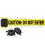7' Caution - Do Not Enter Magnetic Wall Mount Banner