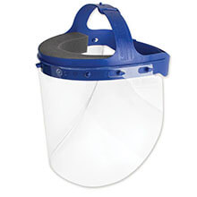 Fully Assembled Full Length Face Shield with Head Gear - 16.5 x 10.25 x 11