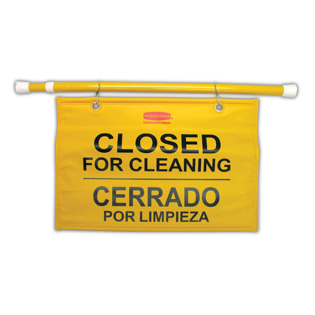 Rubbermaid Commercial Site Safety Hanging Sign RCP9S16YEL