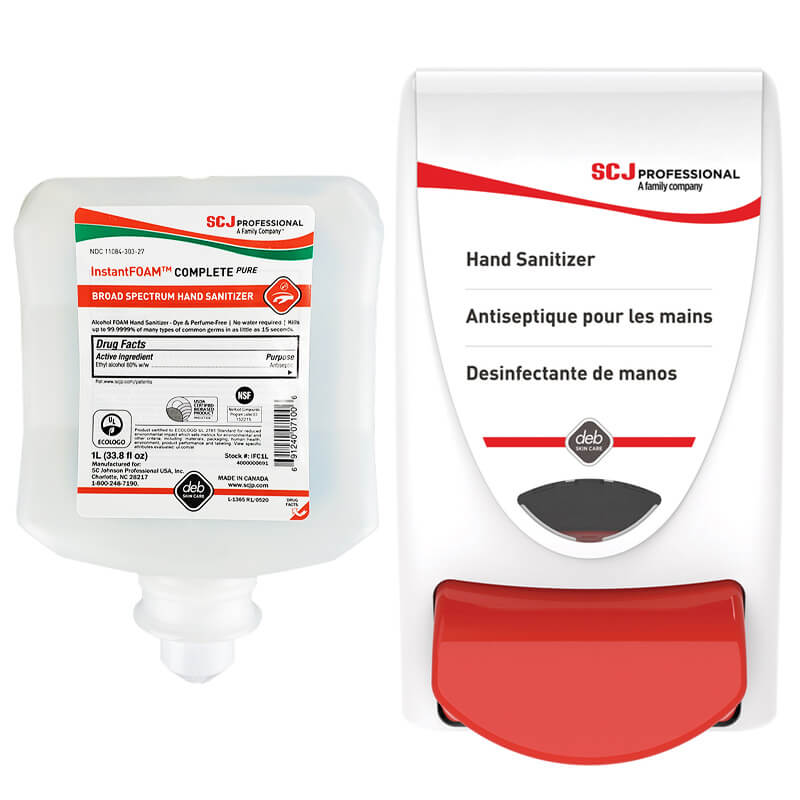 Alcohol Hand Sanitizing Kit, InstantFOAM - 1 Liter SBS-IFS-1L
