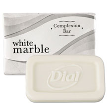 Dial White Marble Amenities Bar Soap - (1000) .75 oz. Bars DIA06009A                