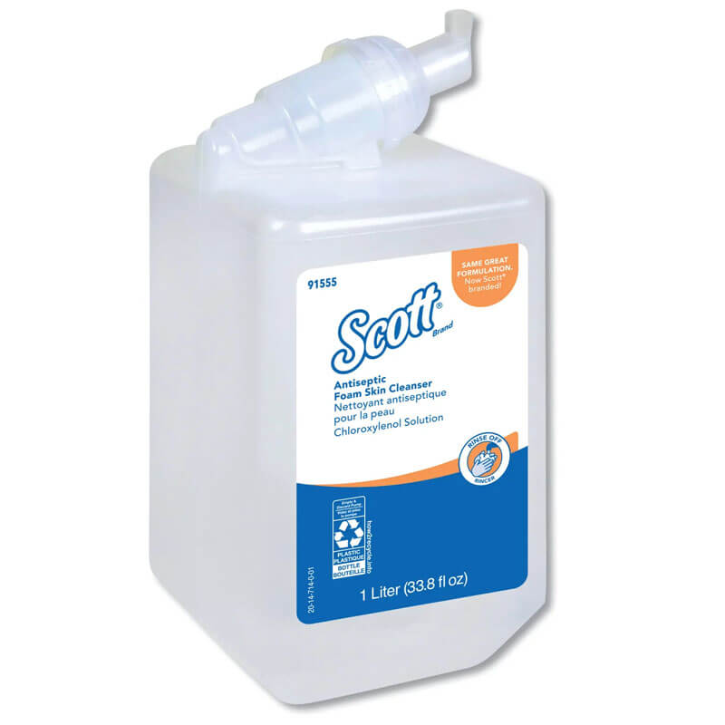 KCC91555 KIMBERLY CLARK Scott Control Antiseptic Foam Skin Cleanser - (6) 1000 mL Refills                          