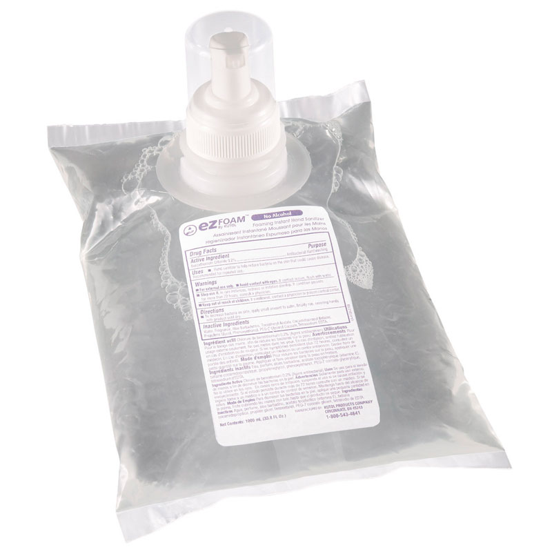 Foaming Instant Hand Sanitizer - No Alcohol - (6) 1000 mL Cartridges HB-68241