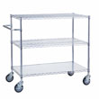 R&B Wire Portable & Adjustable Metal Wire Utility Cart