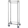 R&B Wire Heavy-Duty Portable Resident Items Hanging Garment Storage Cart